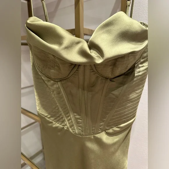 House of CB Olive Green Midi Dress - Picture 6 of 15